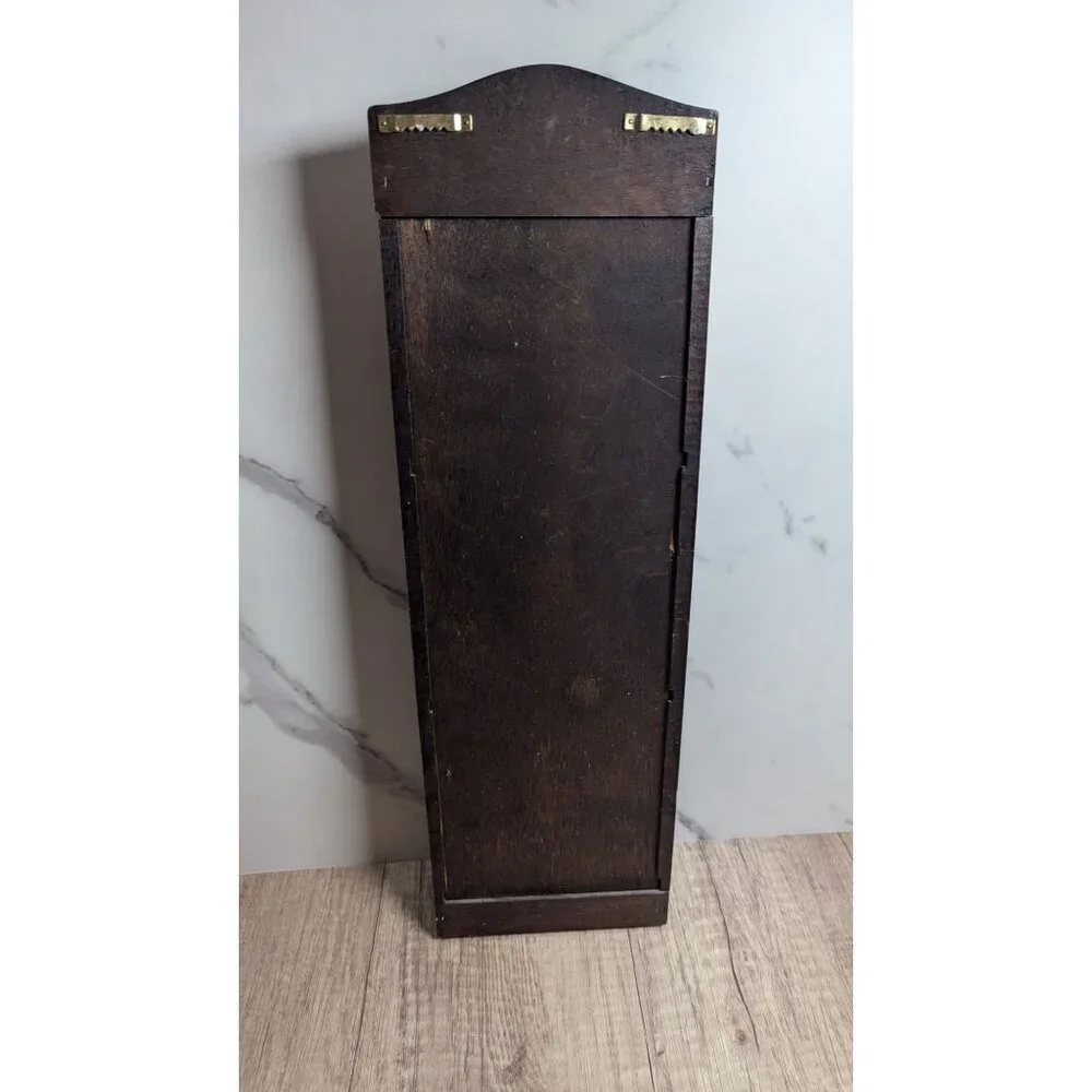 Vintage Wooden Wall-Mounted Letter & Bill Holder Organizer Made In Italy‎ 20.5 x